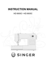 Singer HD6600C/HD6605C Instruction Manual
