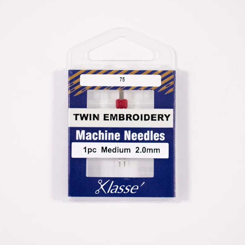 Klasse Twin Embroidery Needles - 1pk