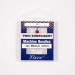 Klasse Twin Embroidery Needles - 1pk
