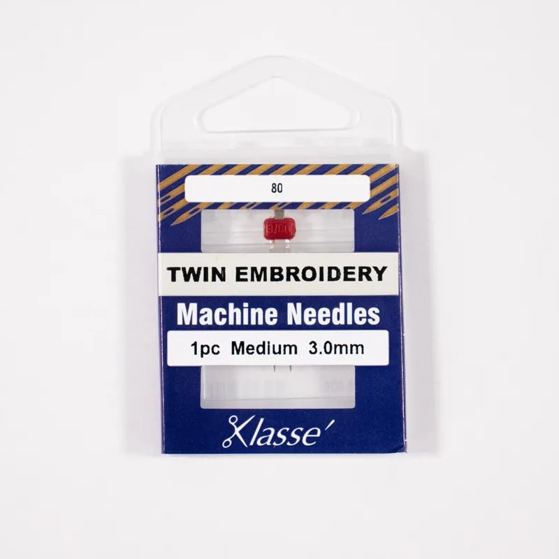Klasse Twin Embroidery Needles - 1pk