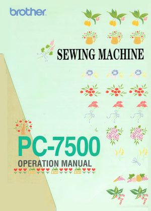 Brother PC-7500 Instruction Manual