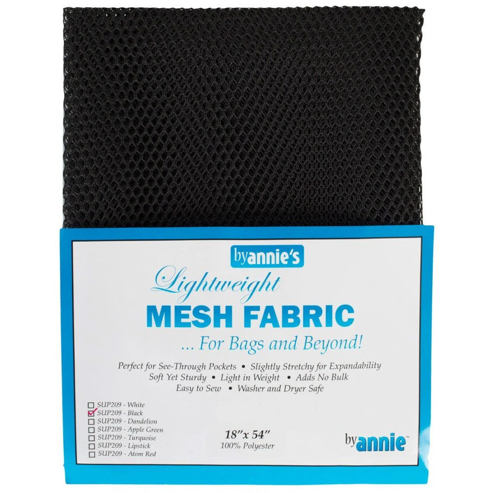 Lightweight Mesh Fabric - Black
