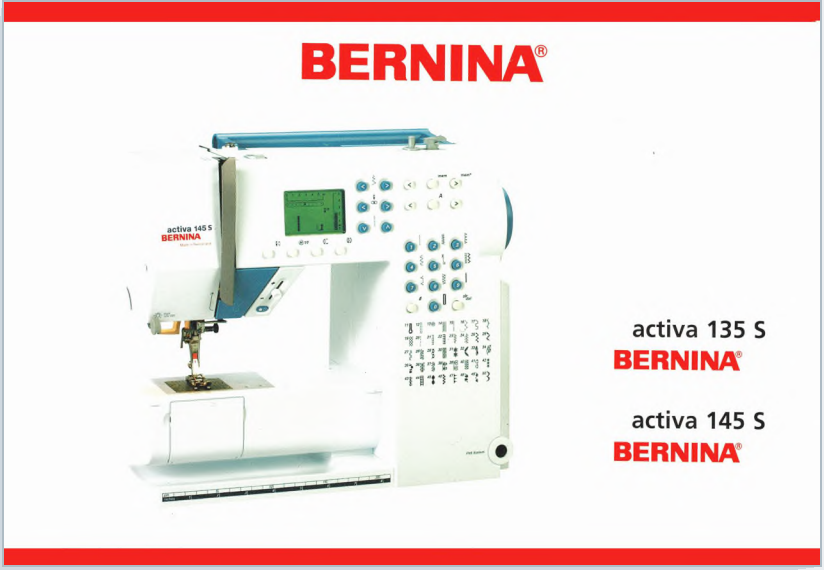 Instruction Manual, Bernina 135S,145S