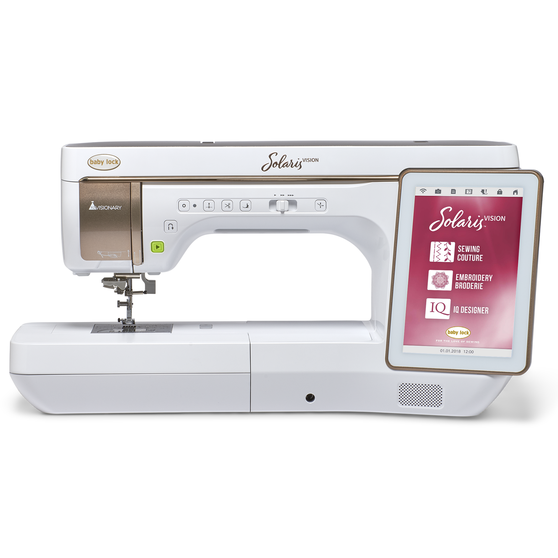 (A) Baby Lock Solaris Vision Embroidery and Sewing Machine