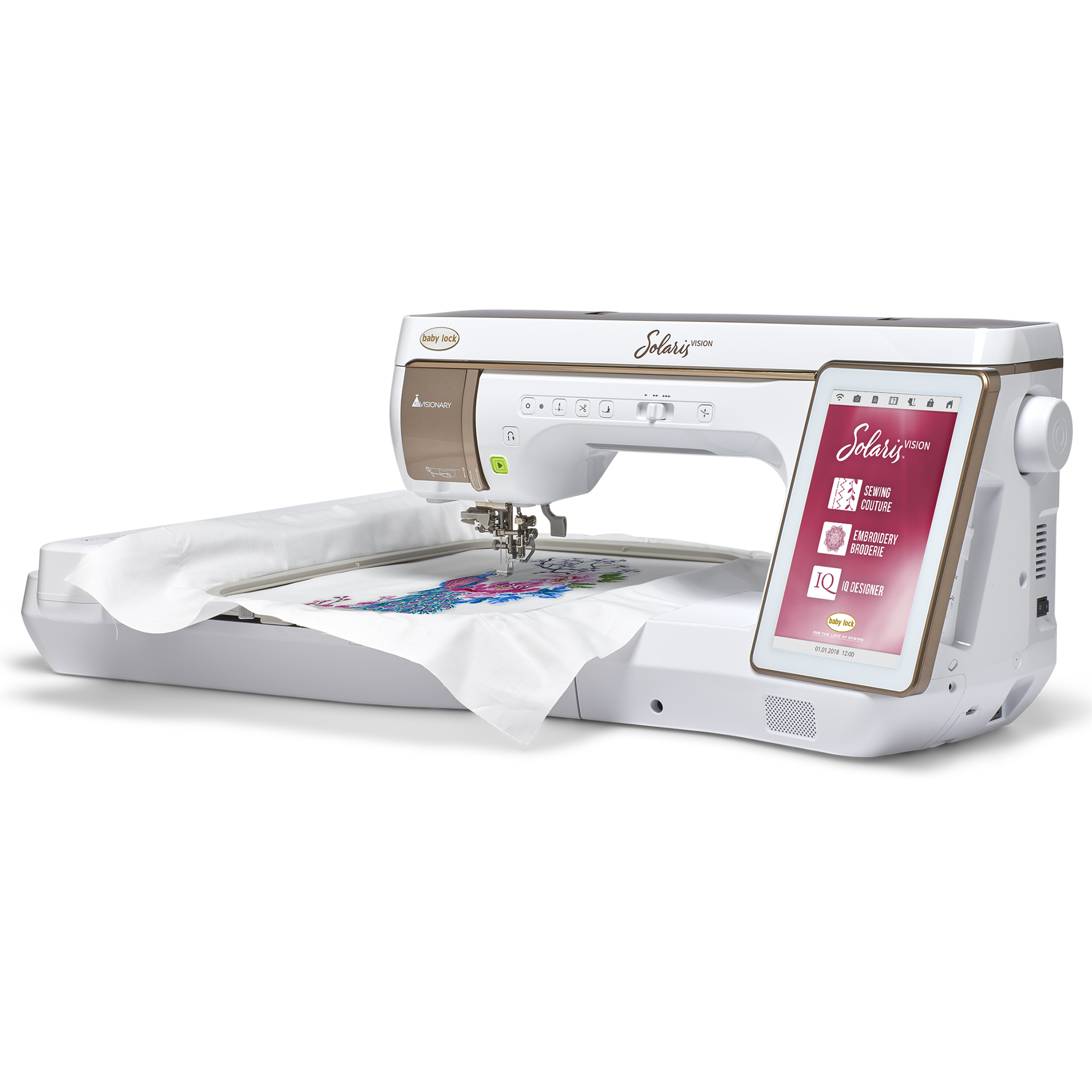 (A) Baby Lock Solaris Vision Embroidery and Sewing Machine