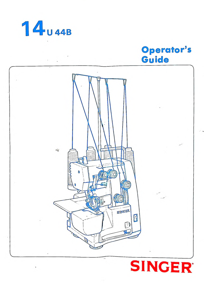 Instruction Manual, Singer 14u44B