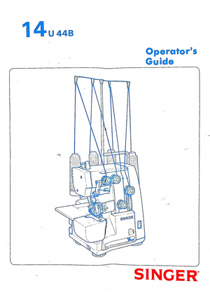 Instruction Manual, Singer 14u44B