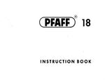 Pfaff 18 Instruction Manual