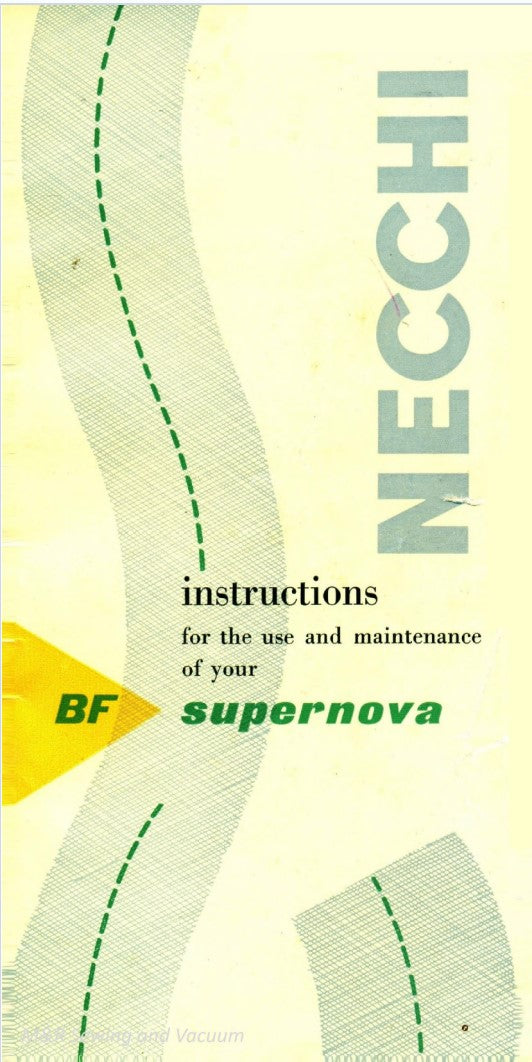 Necchi BF SuperNova Instruction Manual