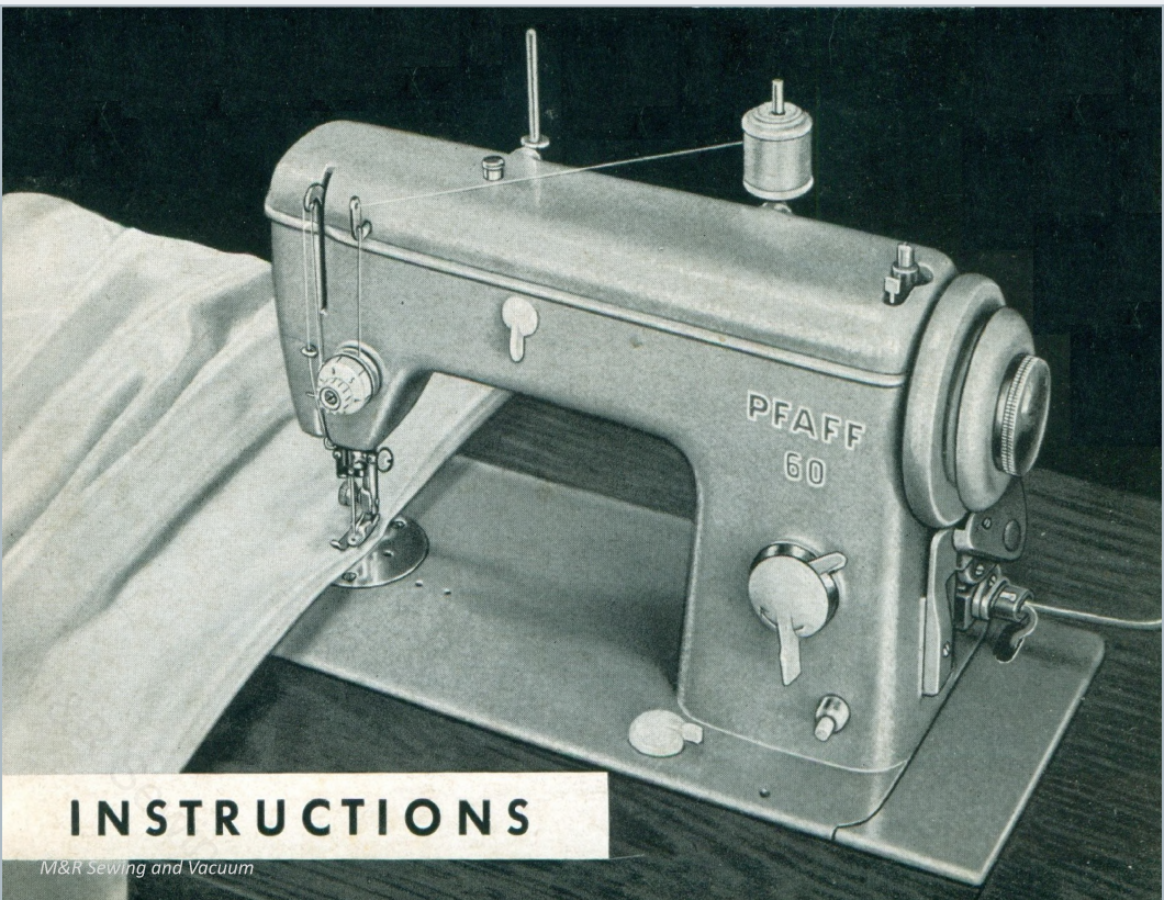 Pfaff 60 Instruction Manual