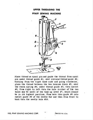 Instruction Manual, Pfaff Dial A Stitch