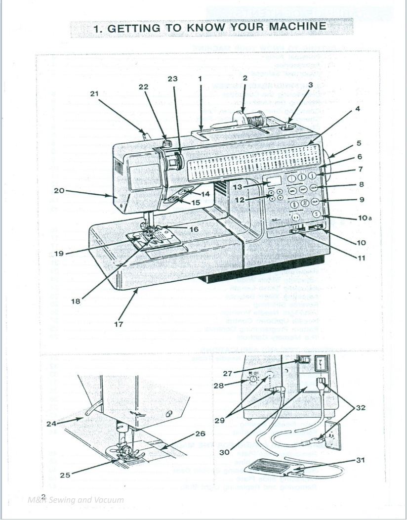 Instruction Manual, Singer 2210