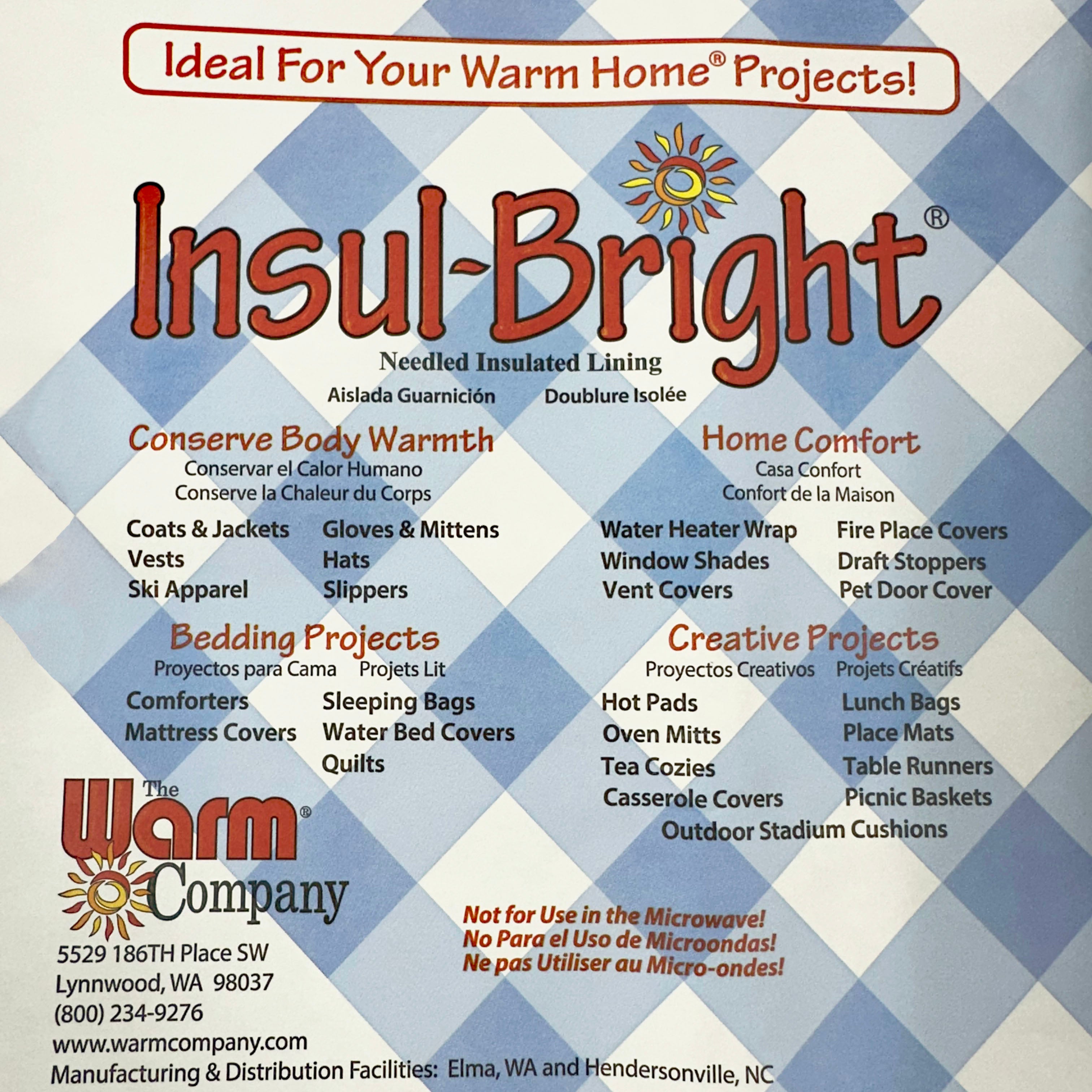 Insul-Bright, 1/yd Cut