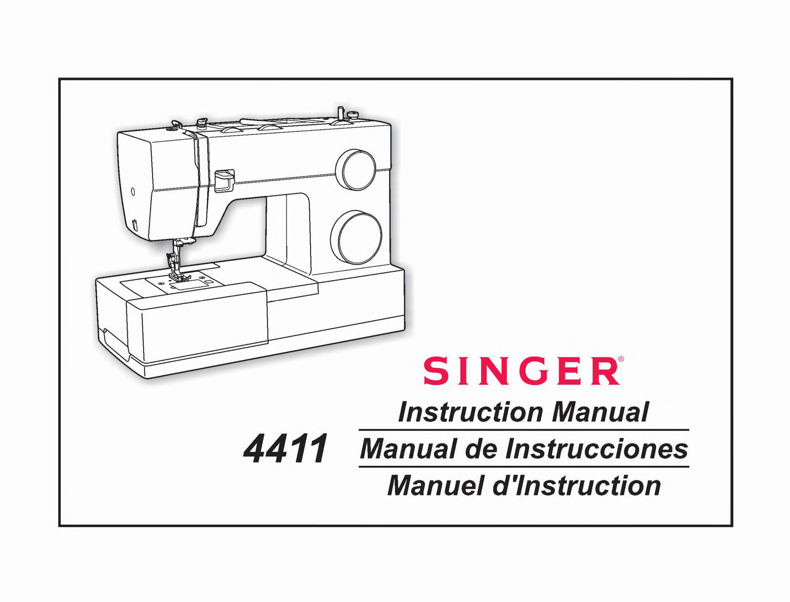 Singer 4411 Instruction Manual
