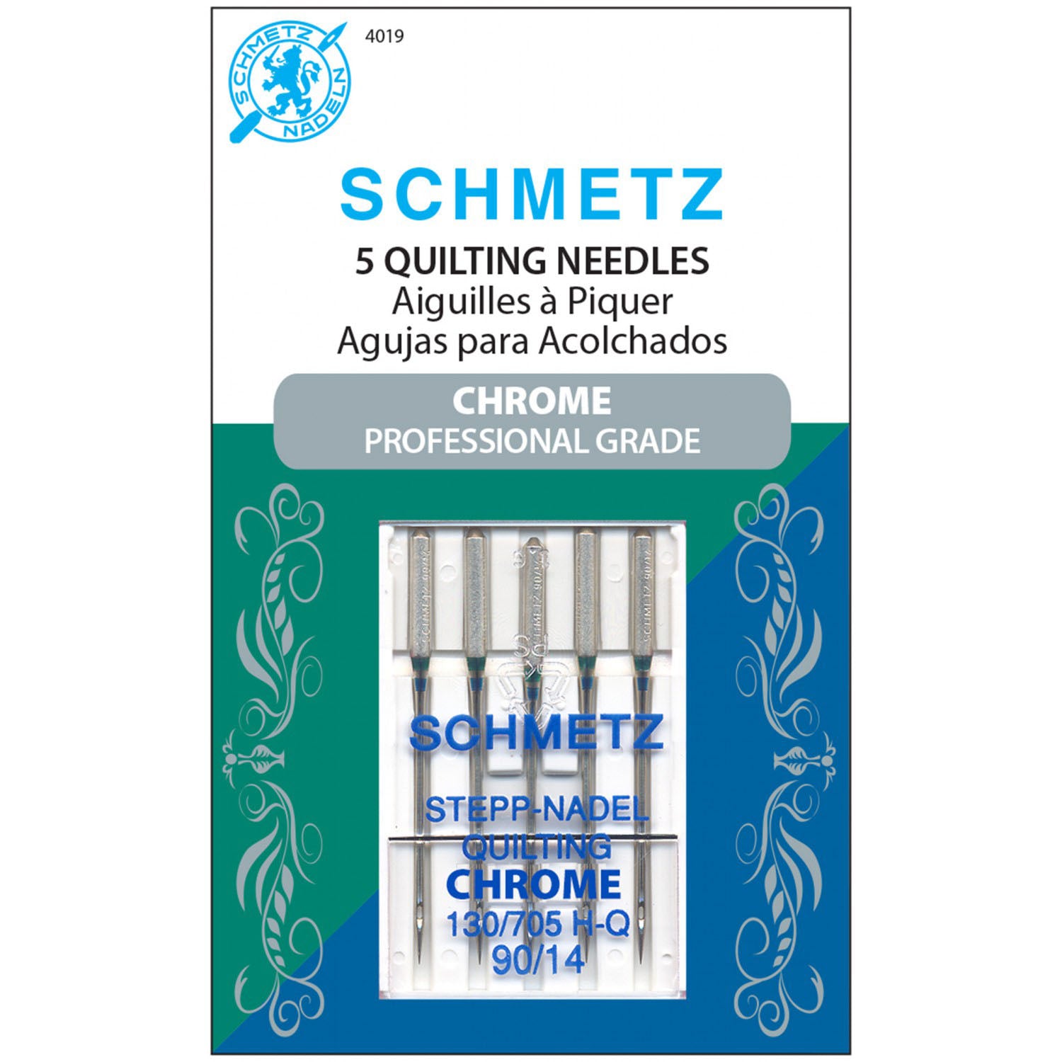 Schmetz Chrome Quilting Needles - 90/14