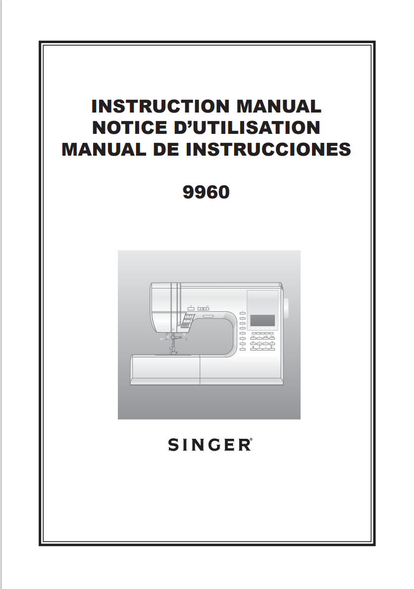 Singer 9960 Instruction Manual