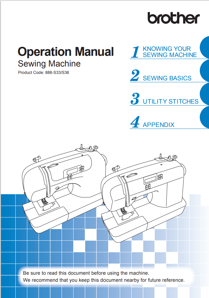 Brother CS7000i Instruction Manual