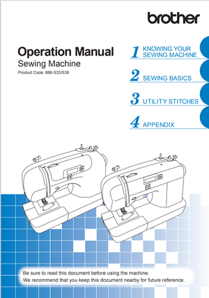 Instruction Manual, Brother CS7000i
