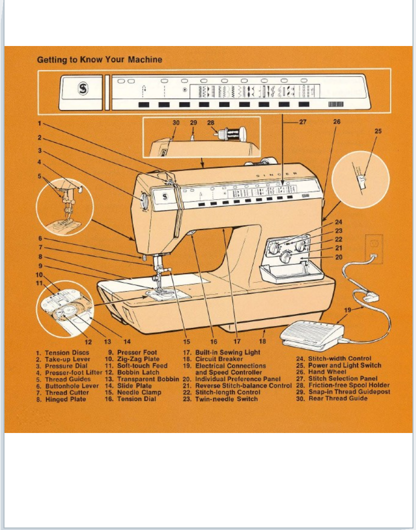 Instruction Manual, Singer 2000