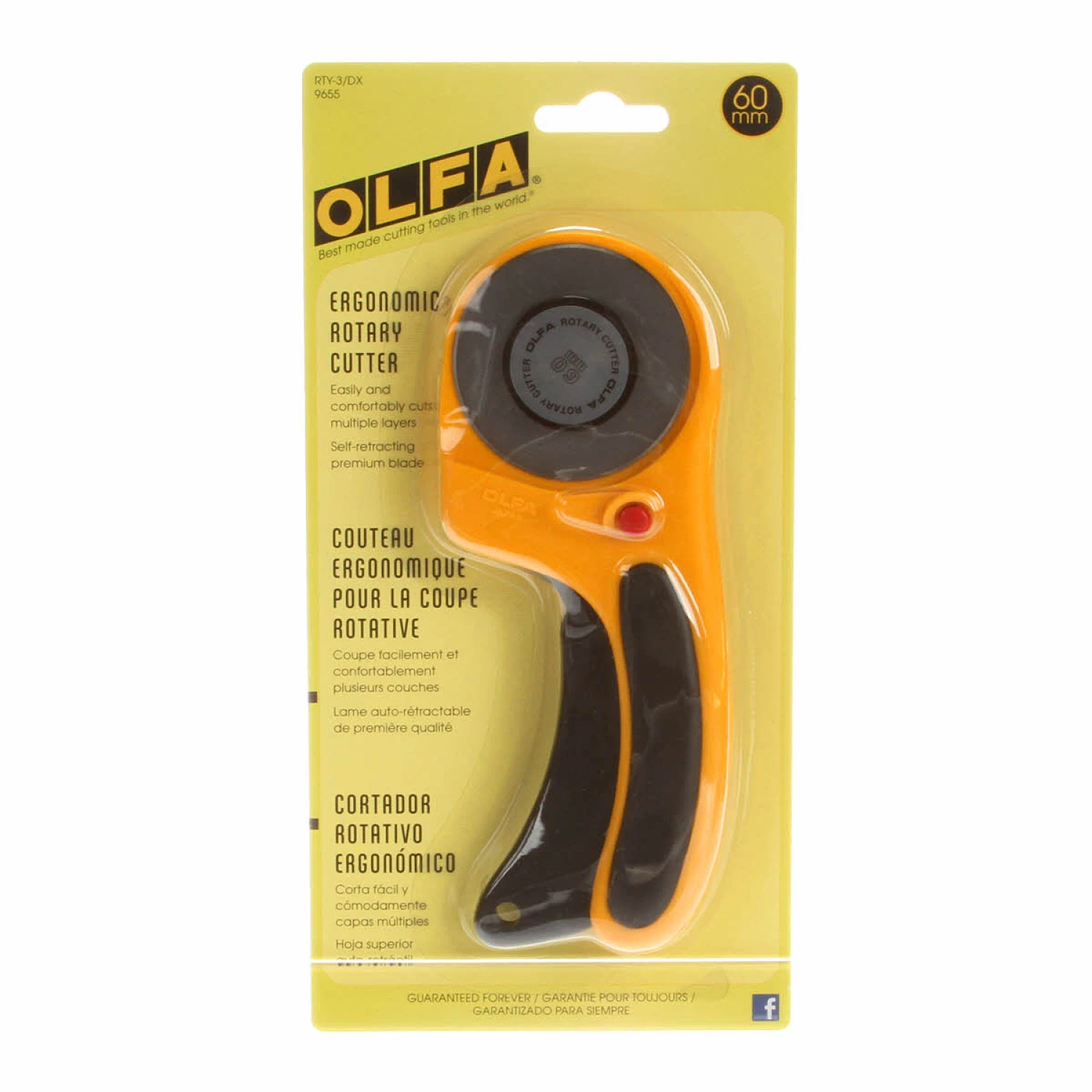 Deluxe Ergonomic Rotary Cutter - 60mm
