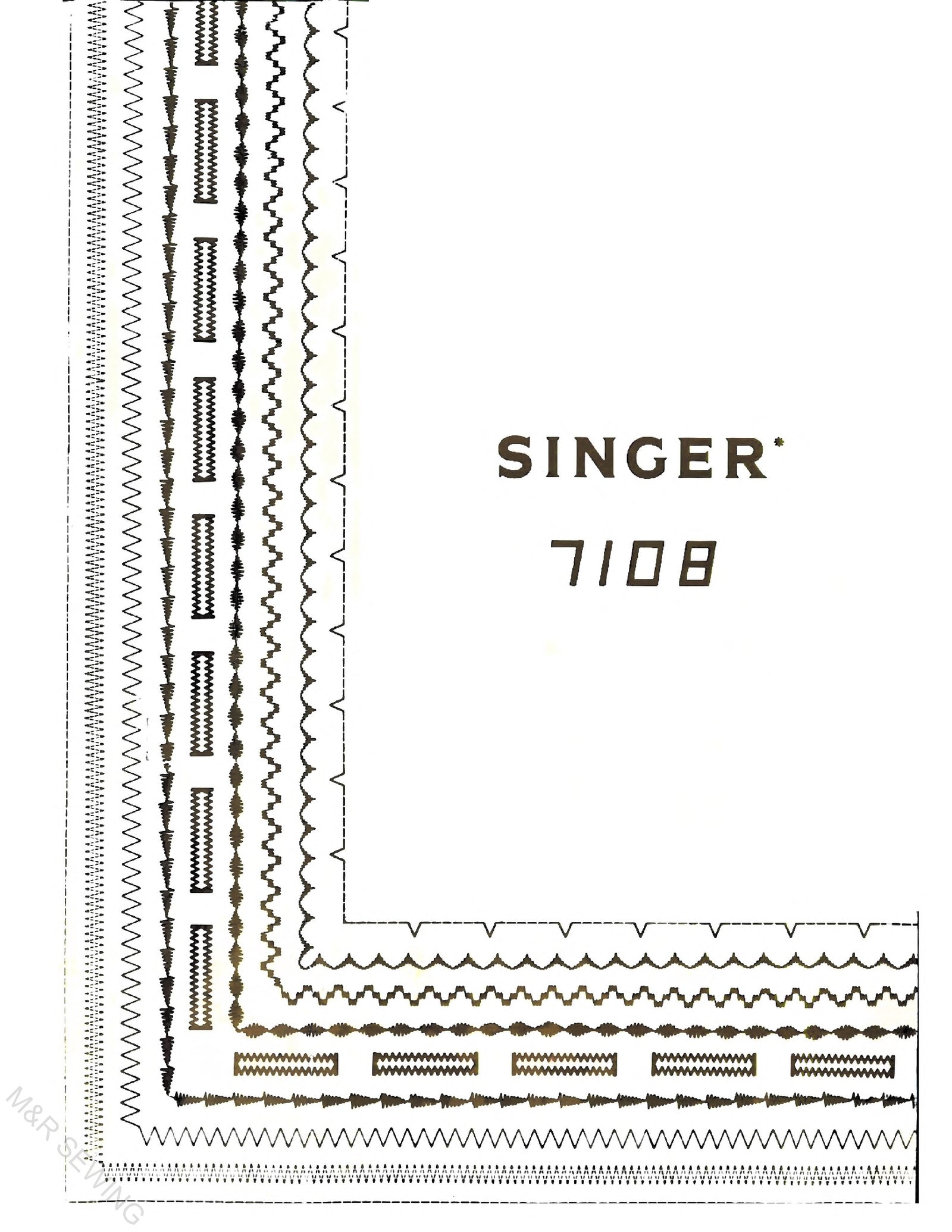 Singer 7108 Instruction Manual