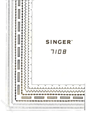 Singer 7108 Instruction Manual