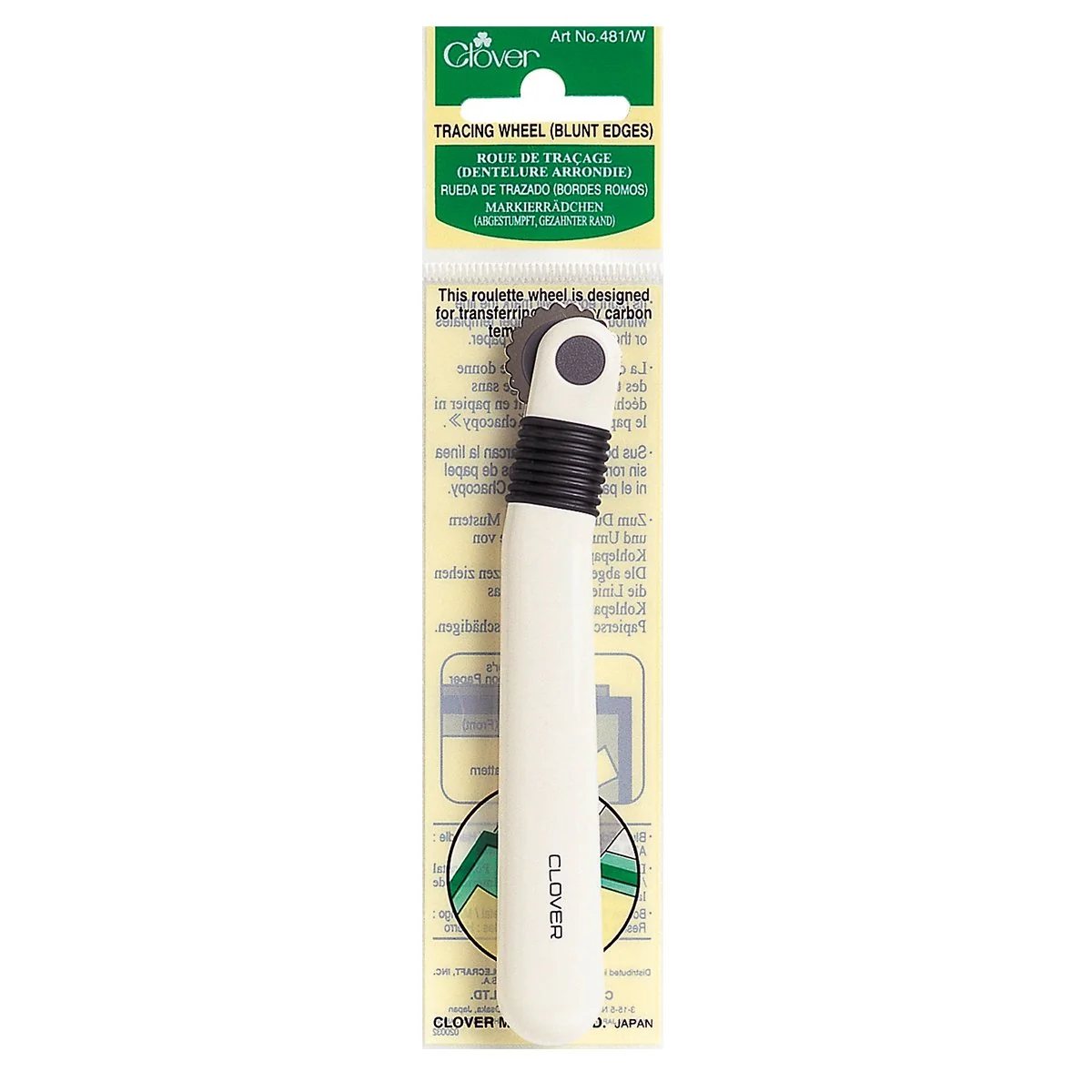 Clover Tracing Wheel Blunt Edges