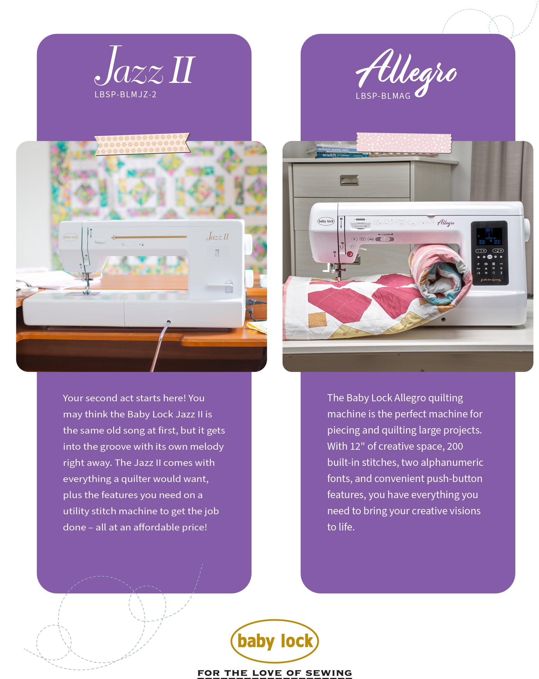 Baby Lock Allegro Sewing Machine