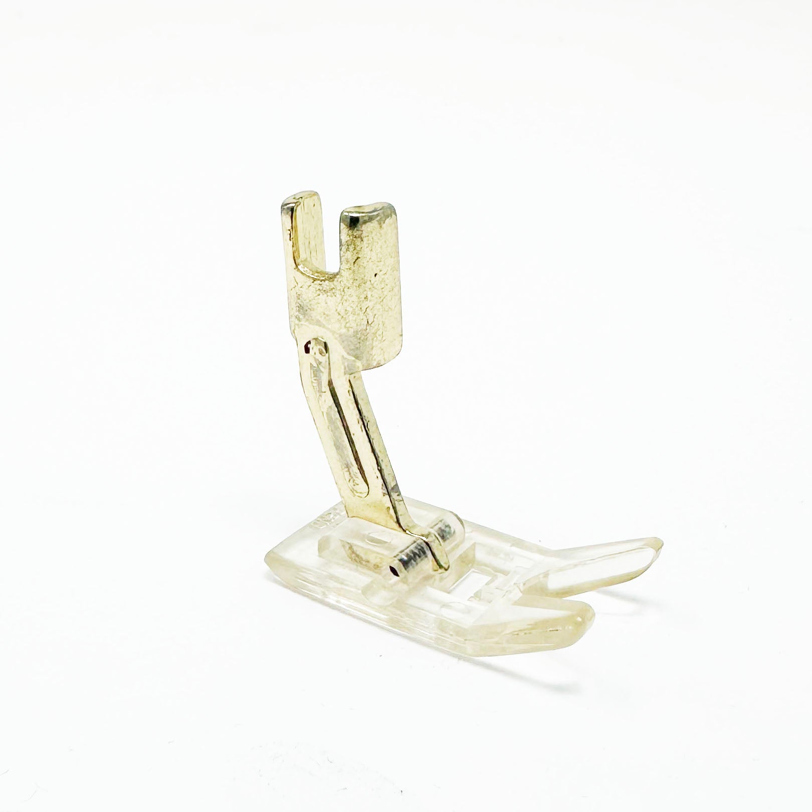 Genuine Kenmore Super High Shank Clear w/Gold Shank Applique Foot, USED