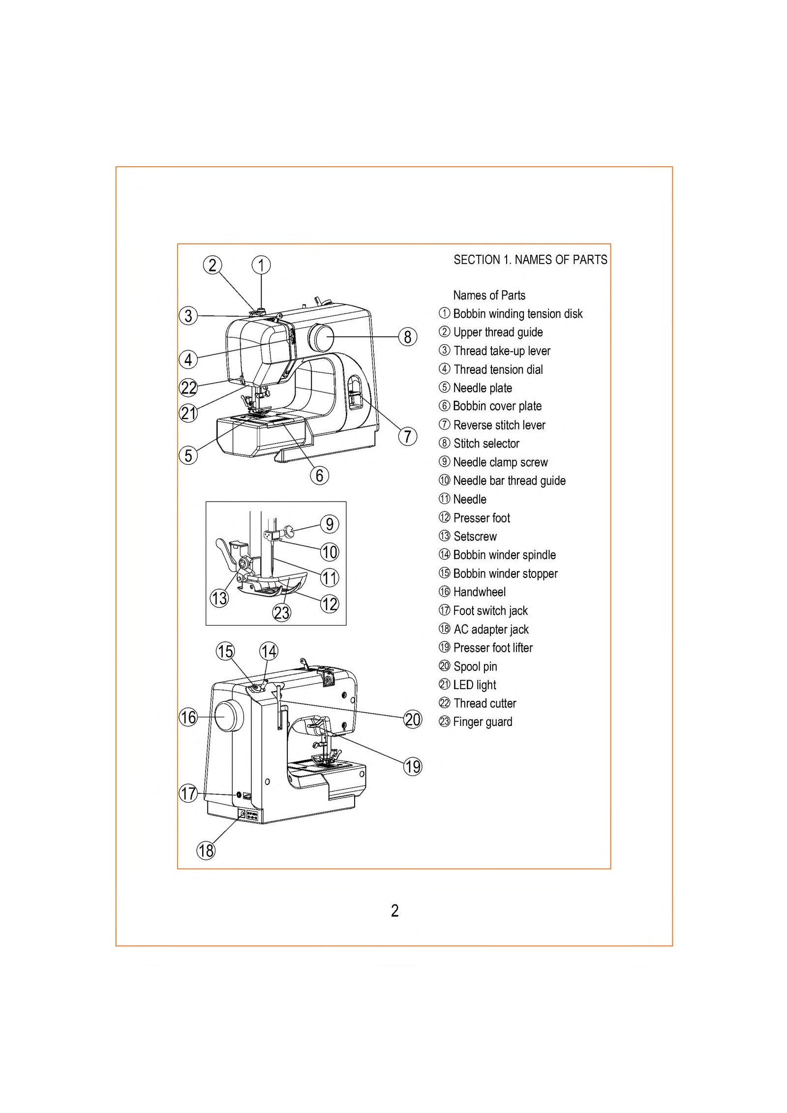 Singer M1000/M10005 Instruction Manual
