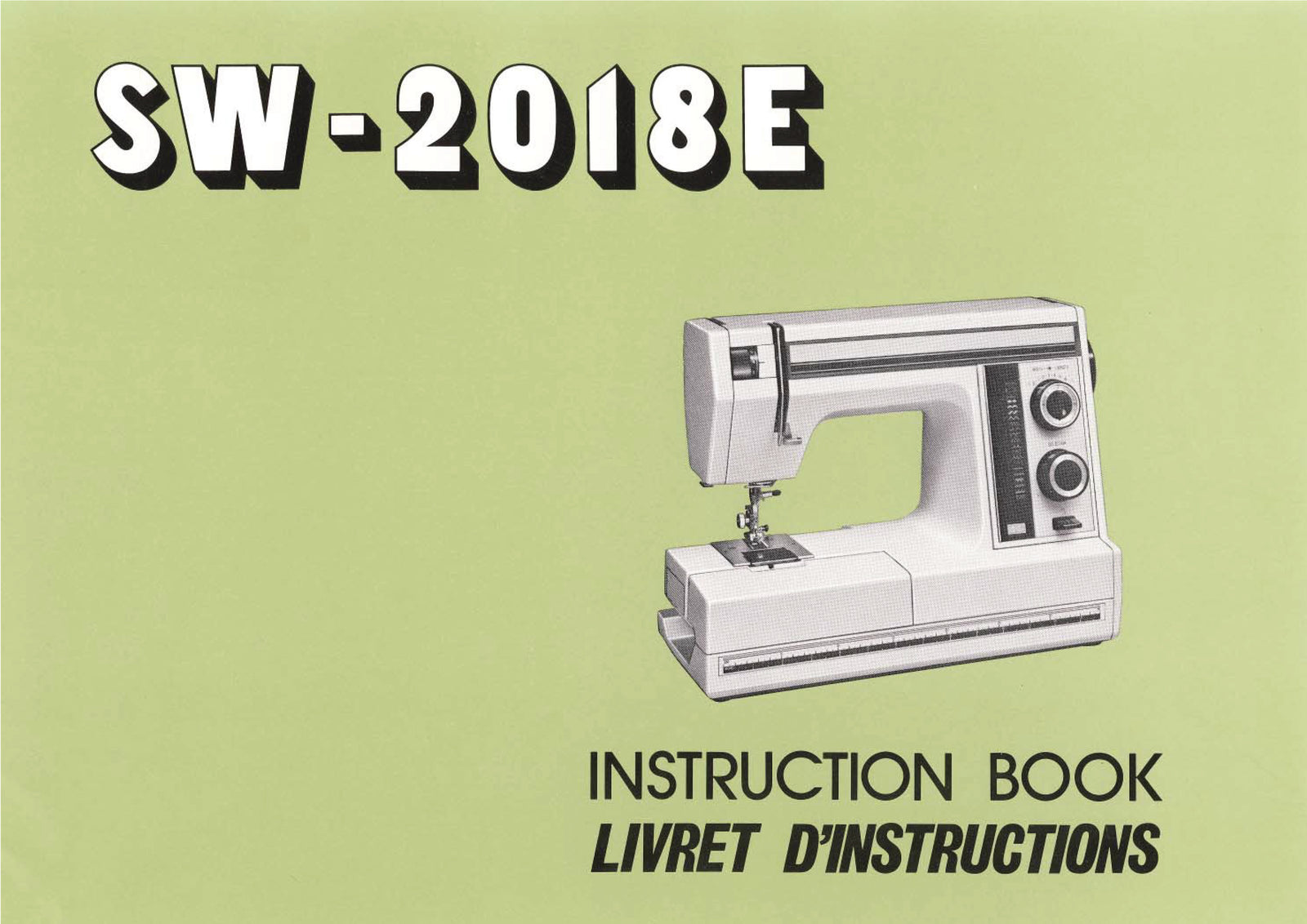Janome 2018E Instruction Manual