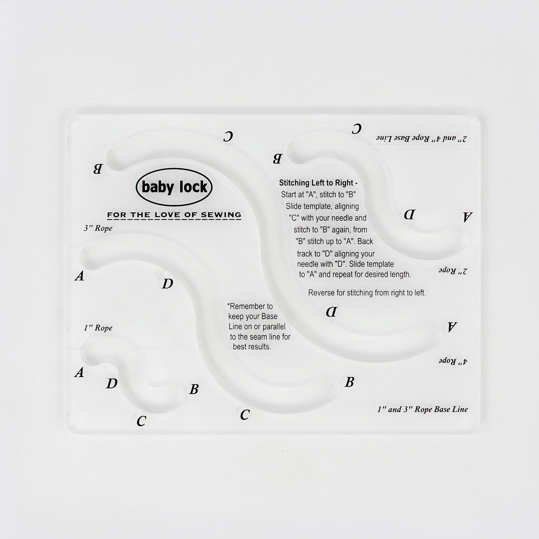 Baby Lock Rope Tool - Low Shank, BLRT-LS