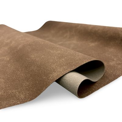 Faux Leather, 18in x 54in - Suede Brown