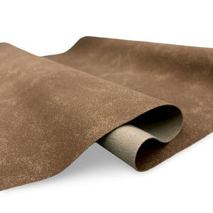 Faux Leather, 18in x 54in - Suede Brown