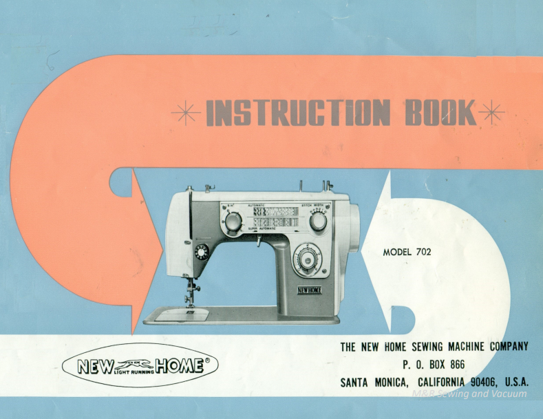 Instruction Manual, New Home 702