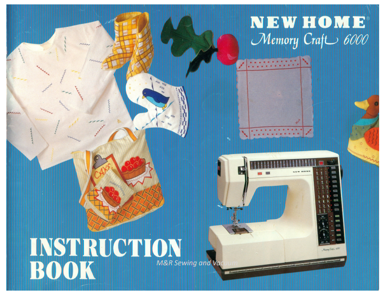 Instruction Manual, New Home 6000