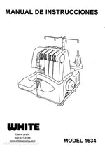White 1634 Serger Instruction Manual