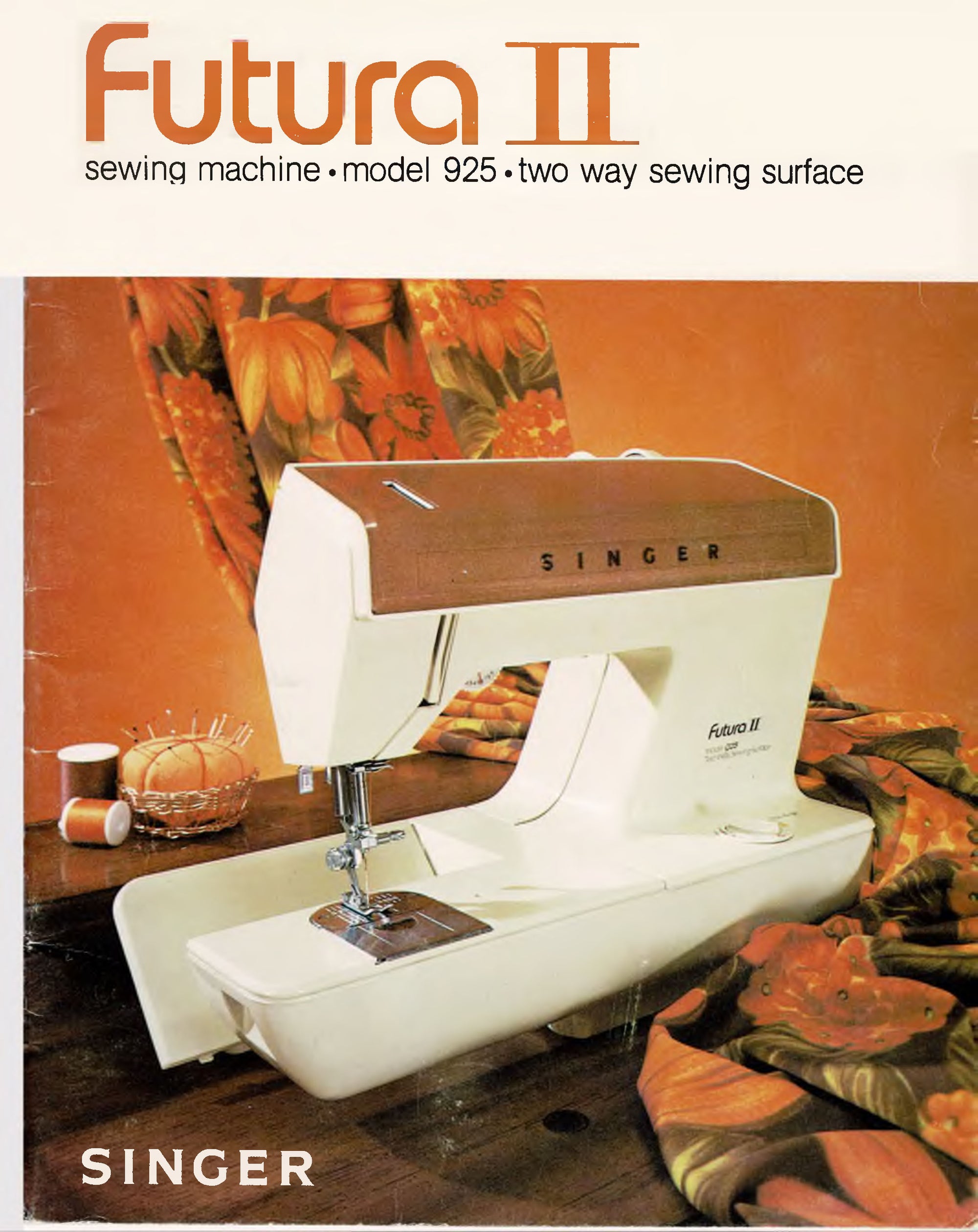 Singer Futura II 925 Instruction Manual