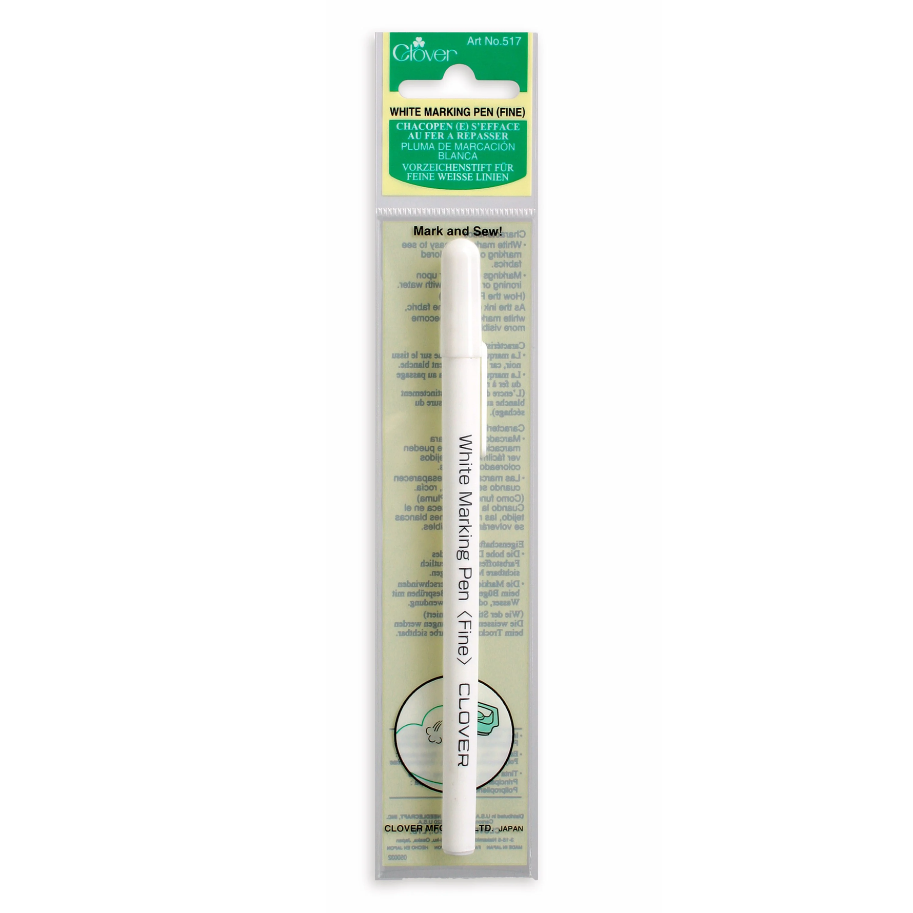 Clover White Ink Water Soluble Pen