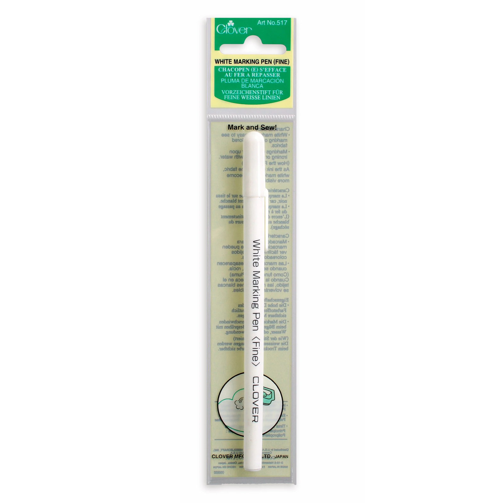 Clover White Ink Water Soluble Pen