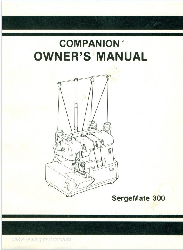 Baby Lock Companion SergeMate 300 Instruction Manual