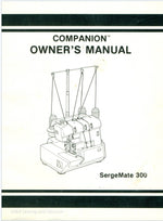 Baby Lock Companion SergeMate 300 Instruction Manual