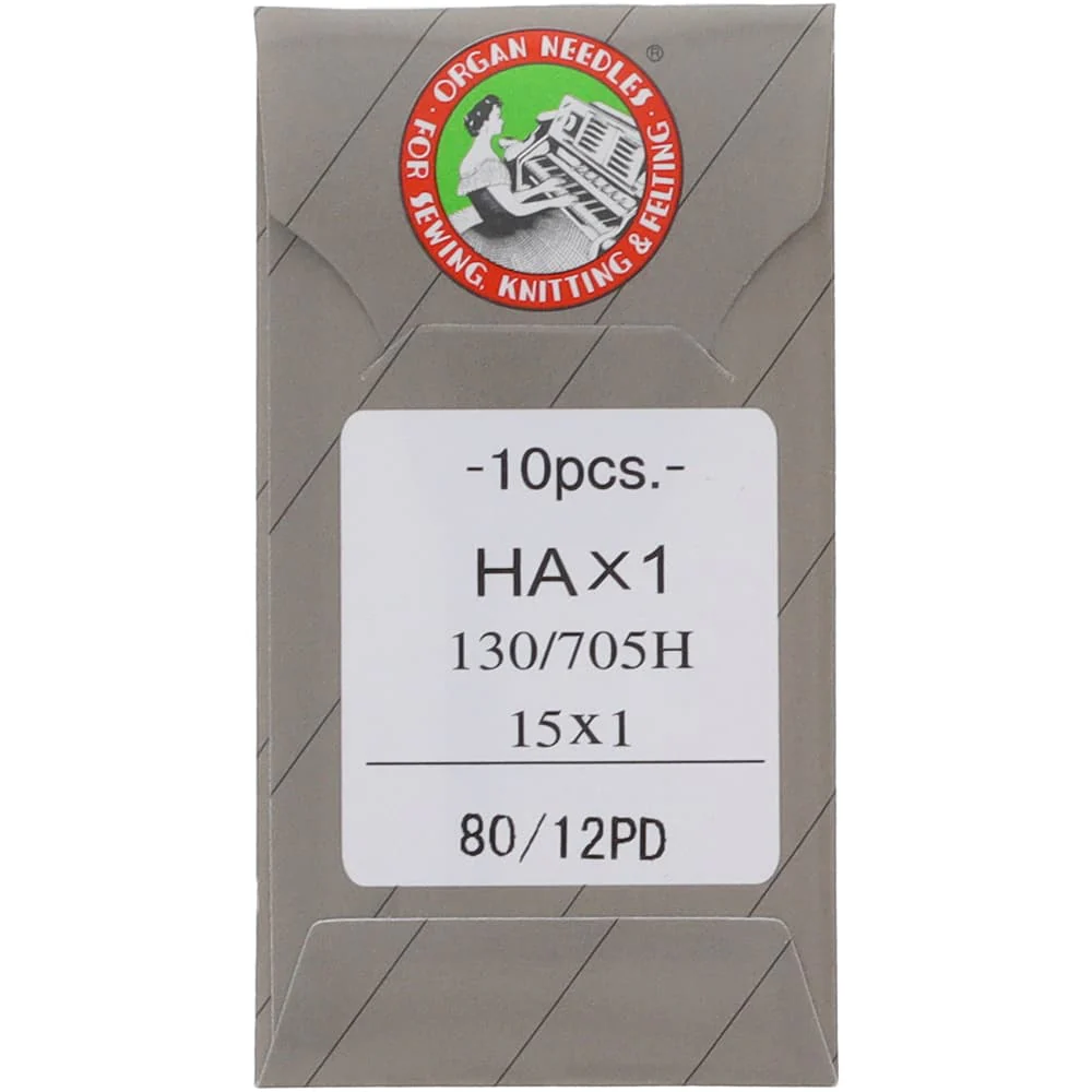 Organ Titanium Embroidery Needles - 80/12