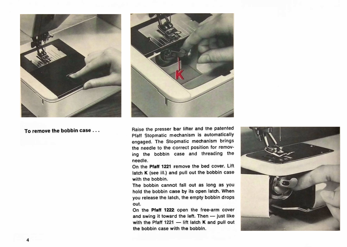 Pfaff 1221/1222 Instruction Manual