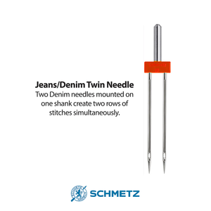Schmetz Double Denim Needle - 4.0mm/100
