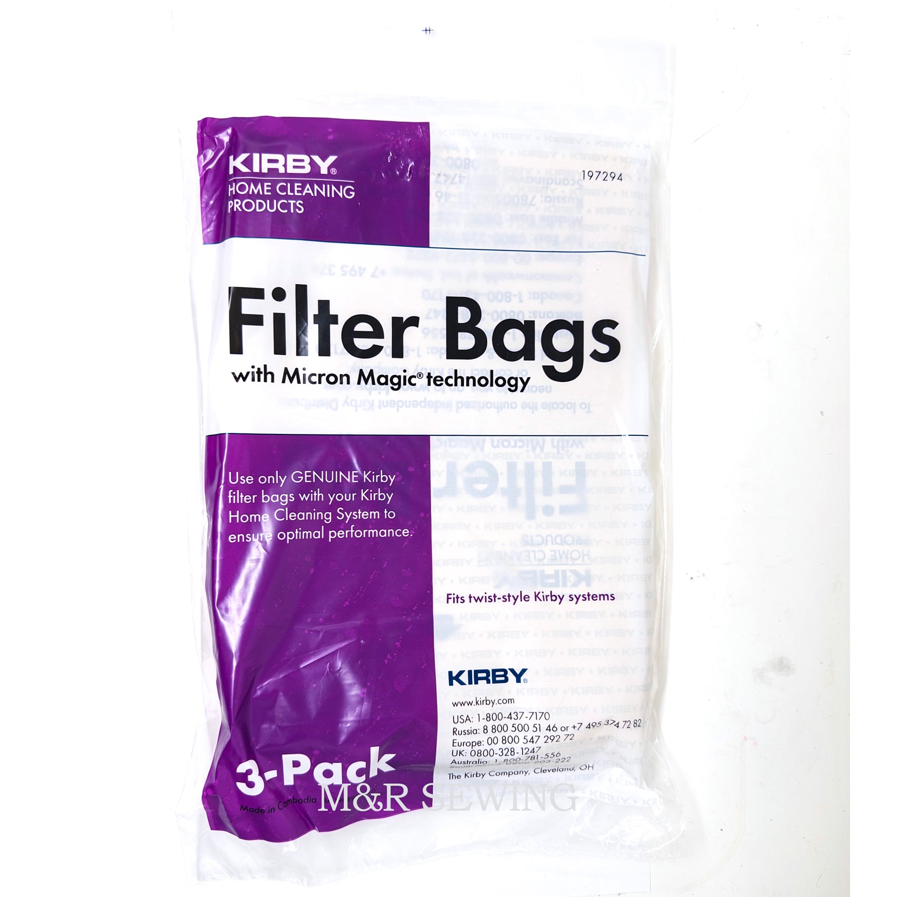 Kirby Replacement Bags, 3/pk