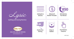 Baby Lock Lyric Sewing Machine