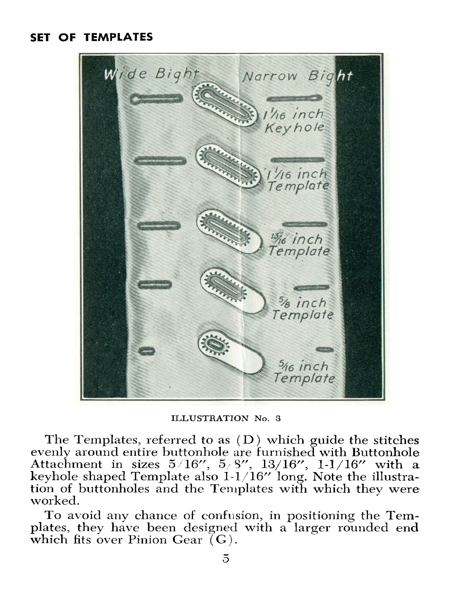Free Westinghouse Buttonhole Attachment Instruction Manual
