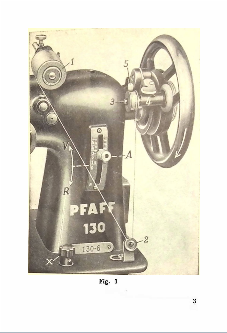 Pfaff 130 Instruction Manual
