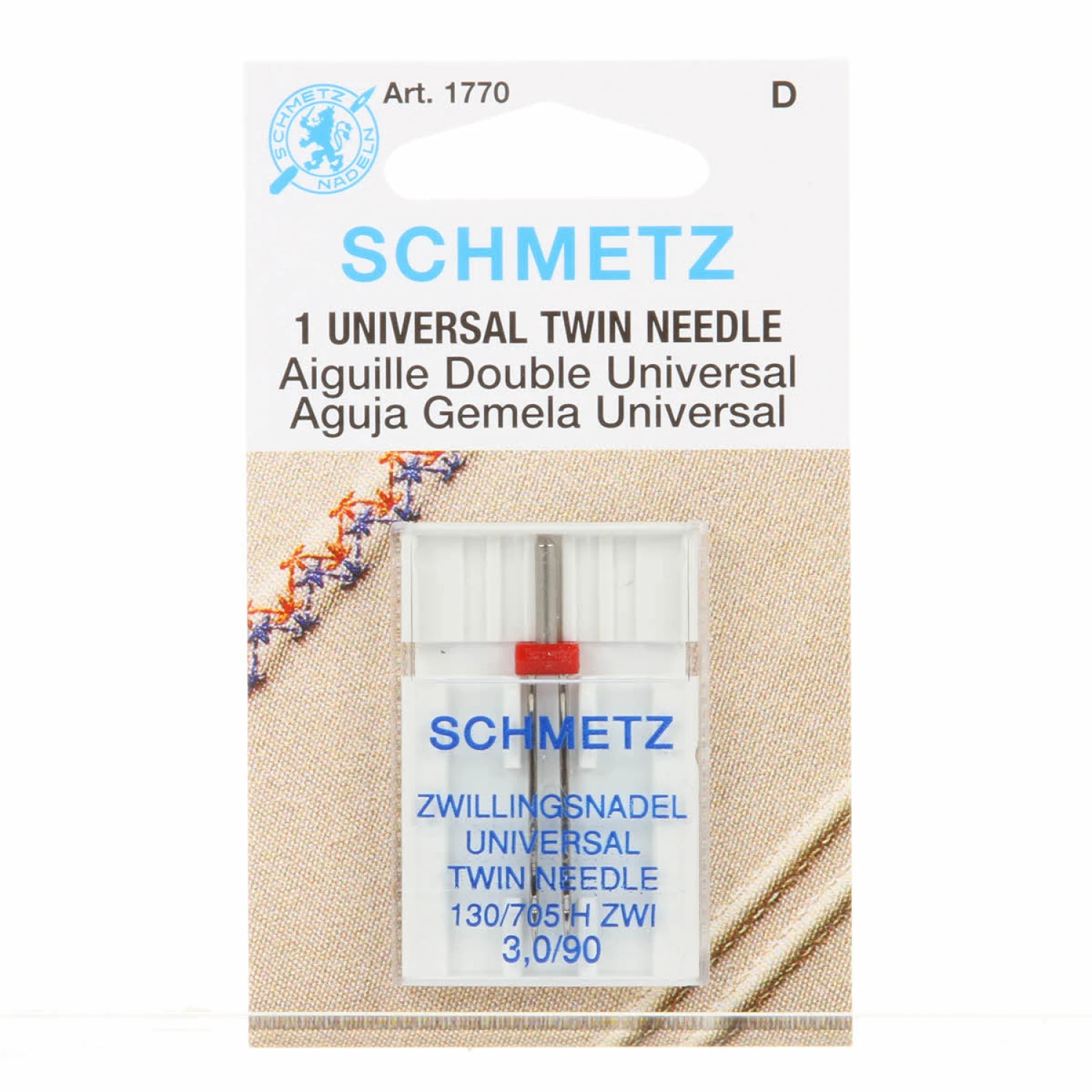 Schmetz Twin Universal Needle - 3.0mm/90